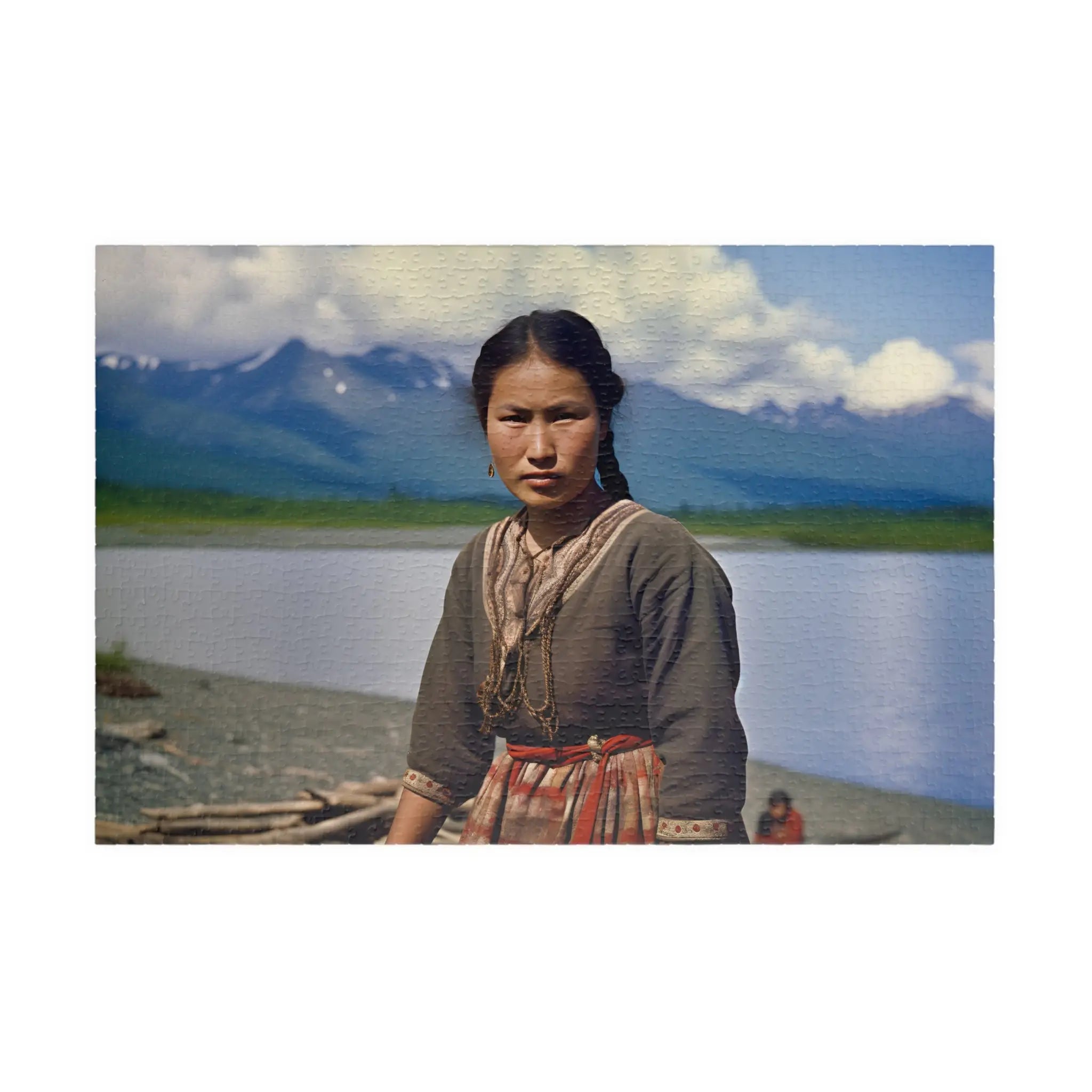 Customizable Jigsaw Puzzle: Woman in Alaska in 1959 - Jigsaw Puzzle Studios - Main