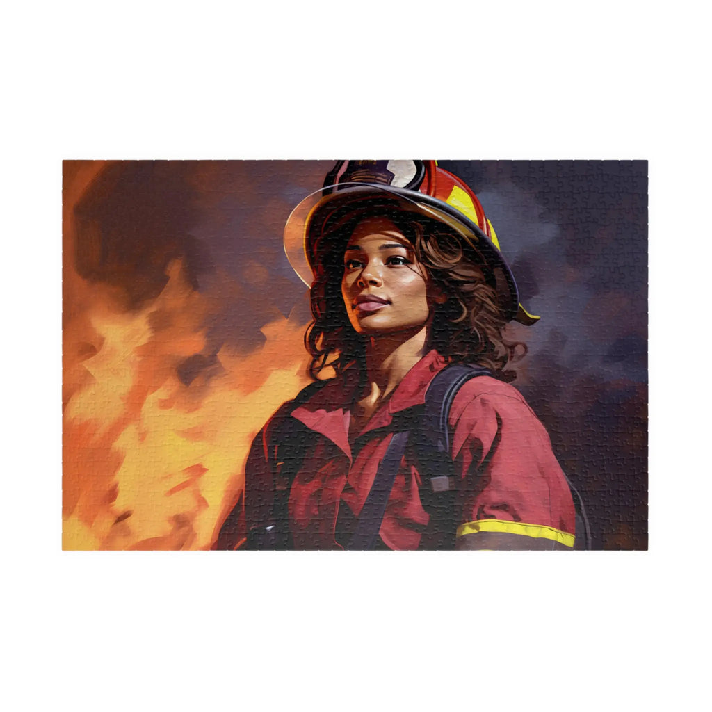 Customizable Jigsaw Puzzle: Rosie Riveter : Firefighter - Jigsaw Puzzle Studios - Main
