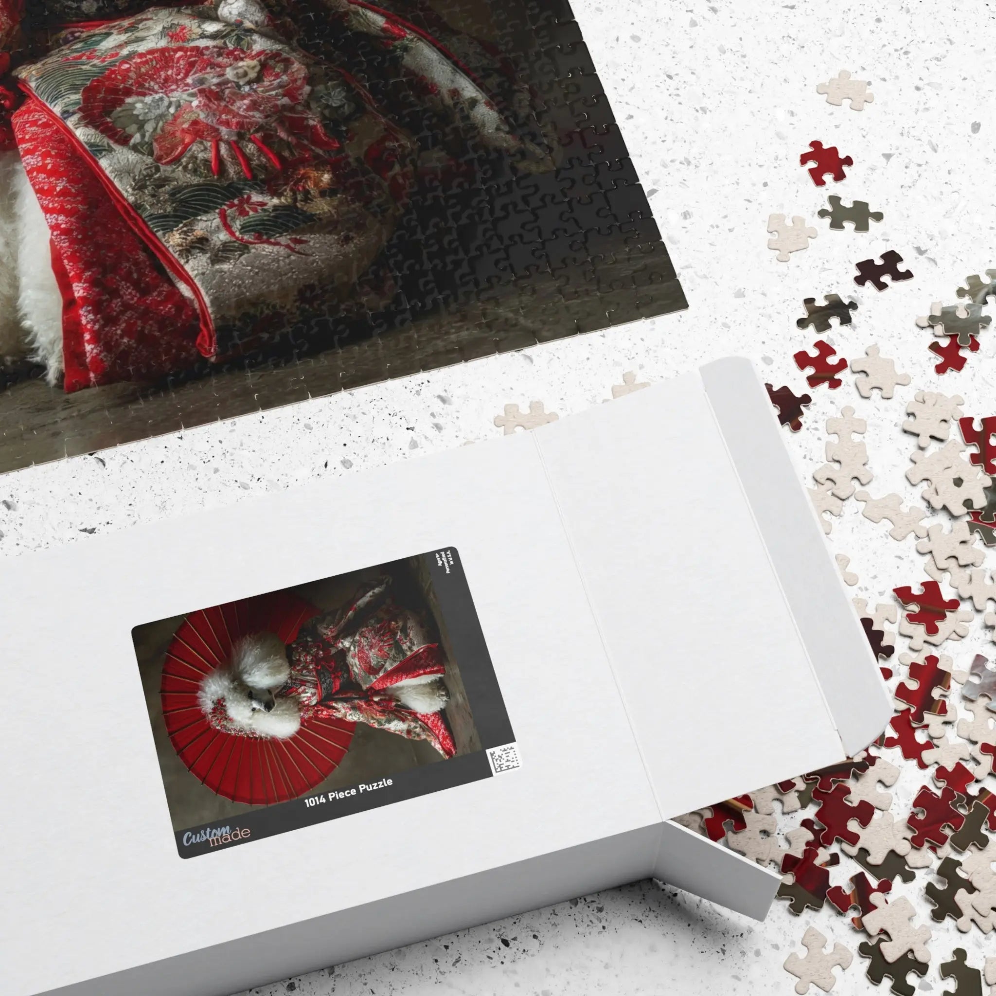 Customizable Jigsaw Puzzle: Elegant Kimono Poodle - Jigsaw Puzzle Studios - Box