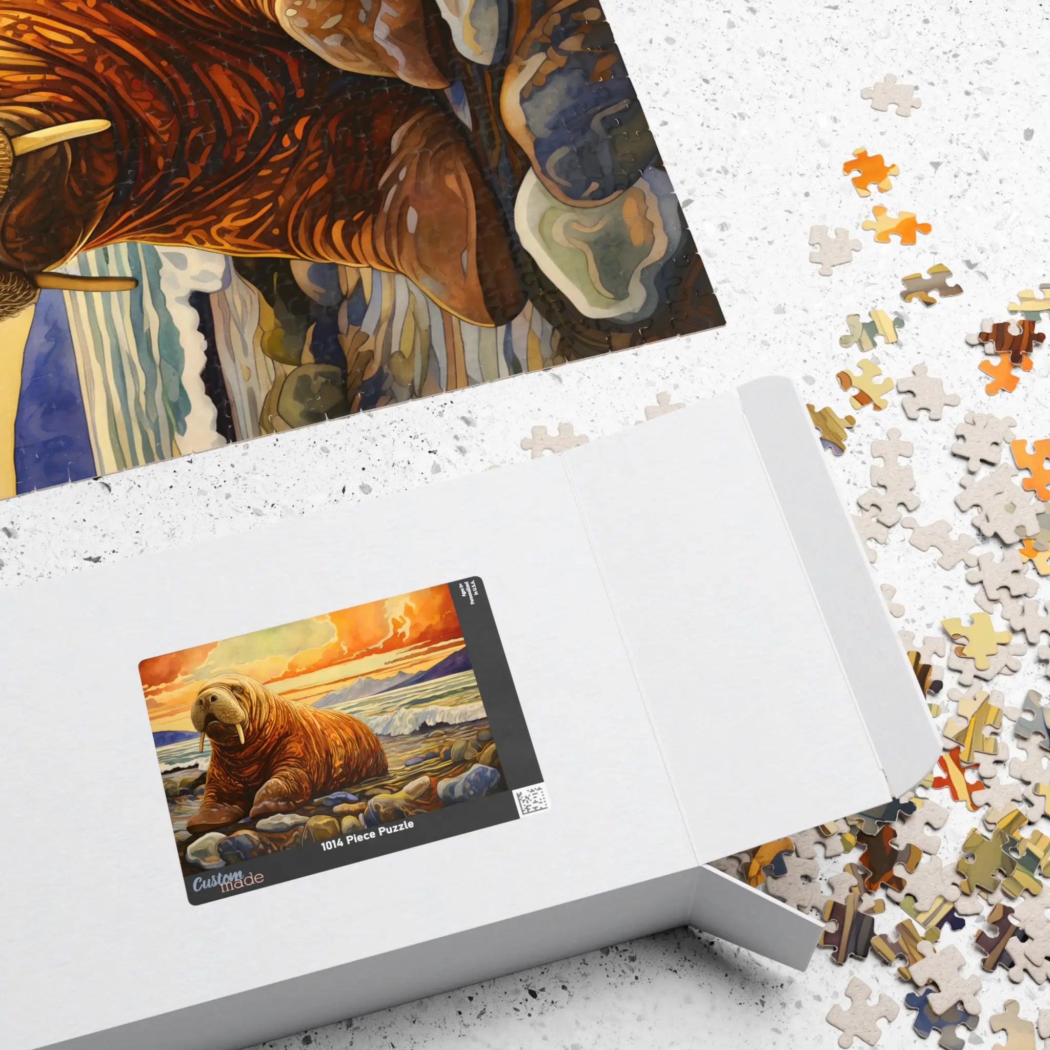 Jigsaw Puzzle: Walrus Ocean View - Jigsaw Puzzle Studios - Box