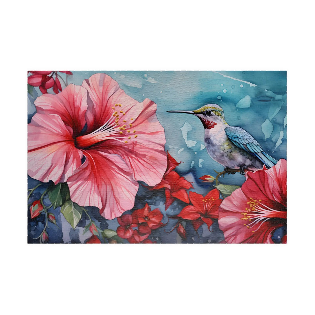 Jigsaw Puzzle: Hibiscus Hummingbird - Jigsaw Puzzle Studios - Main