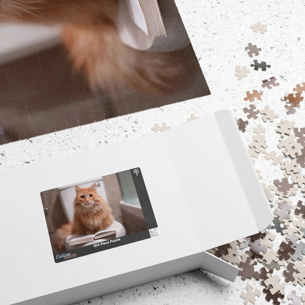 Customizable Jigsaw Puzzle: Potty Training Cat - Jigsaw Puzzle Studios - Box