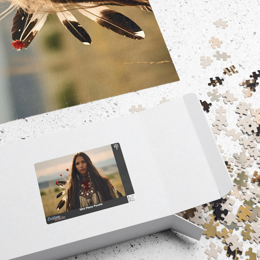 Customizable Jigsaw Puzzle: Sioux Woman - Jigsaw Puzzle Studios - Box