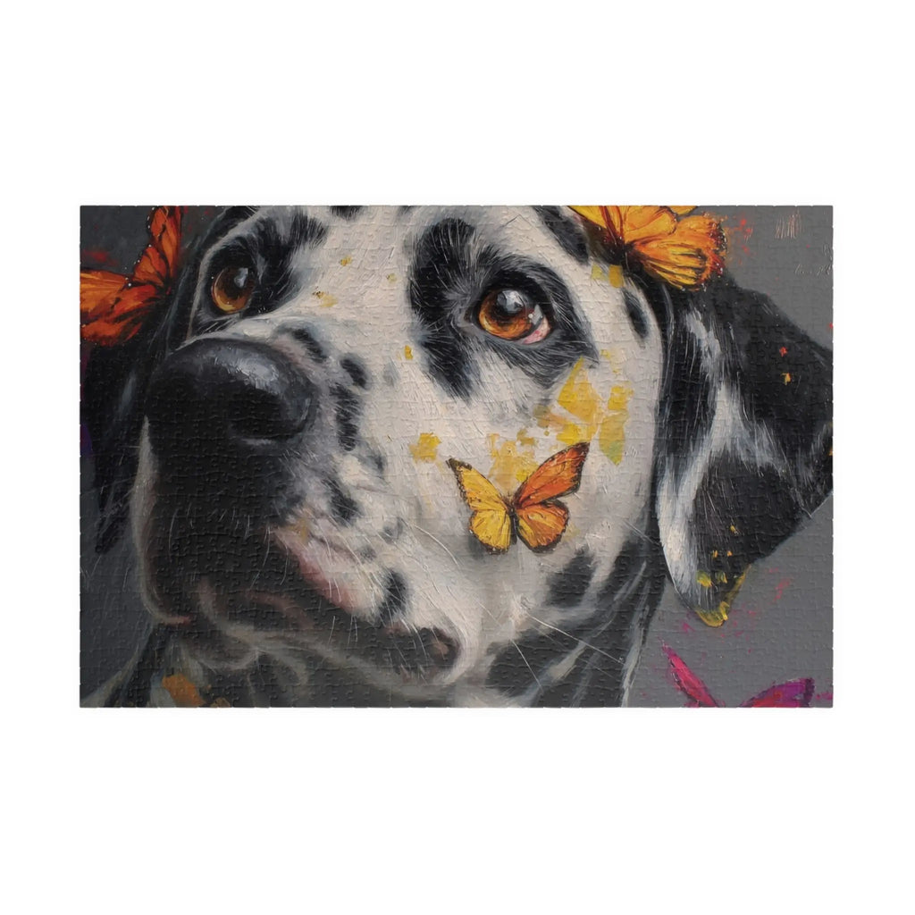 Customizable Jigsaw Puzzle: Dalmatian & Butterflies - Jigsaw Puzzle Studios - Main