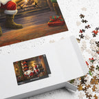Jigsaw Puzzle: Santa by the Hearth Christmas Puzzle - Jigsaw Puzzle Studios - Box