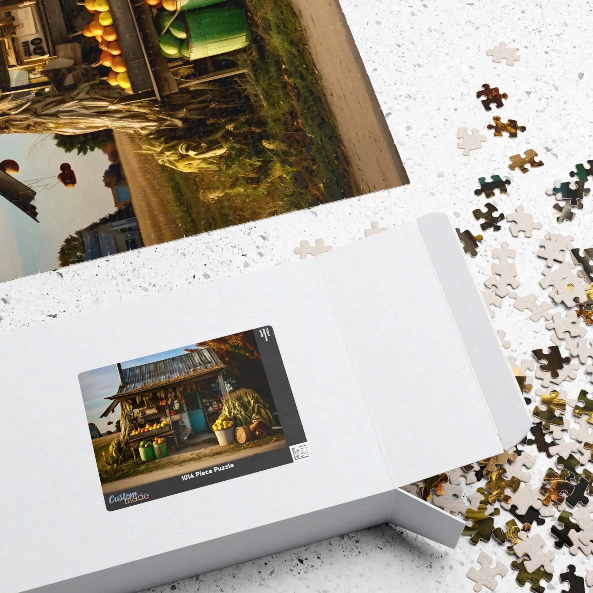 Jigsaw Puzzle: Country Farmers Stand - Jigsaw Puzzle Studios - Box