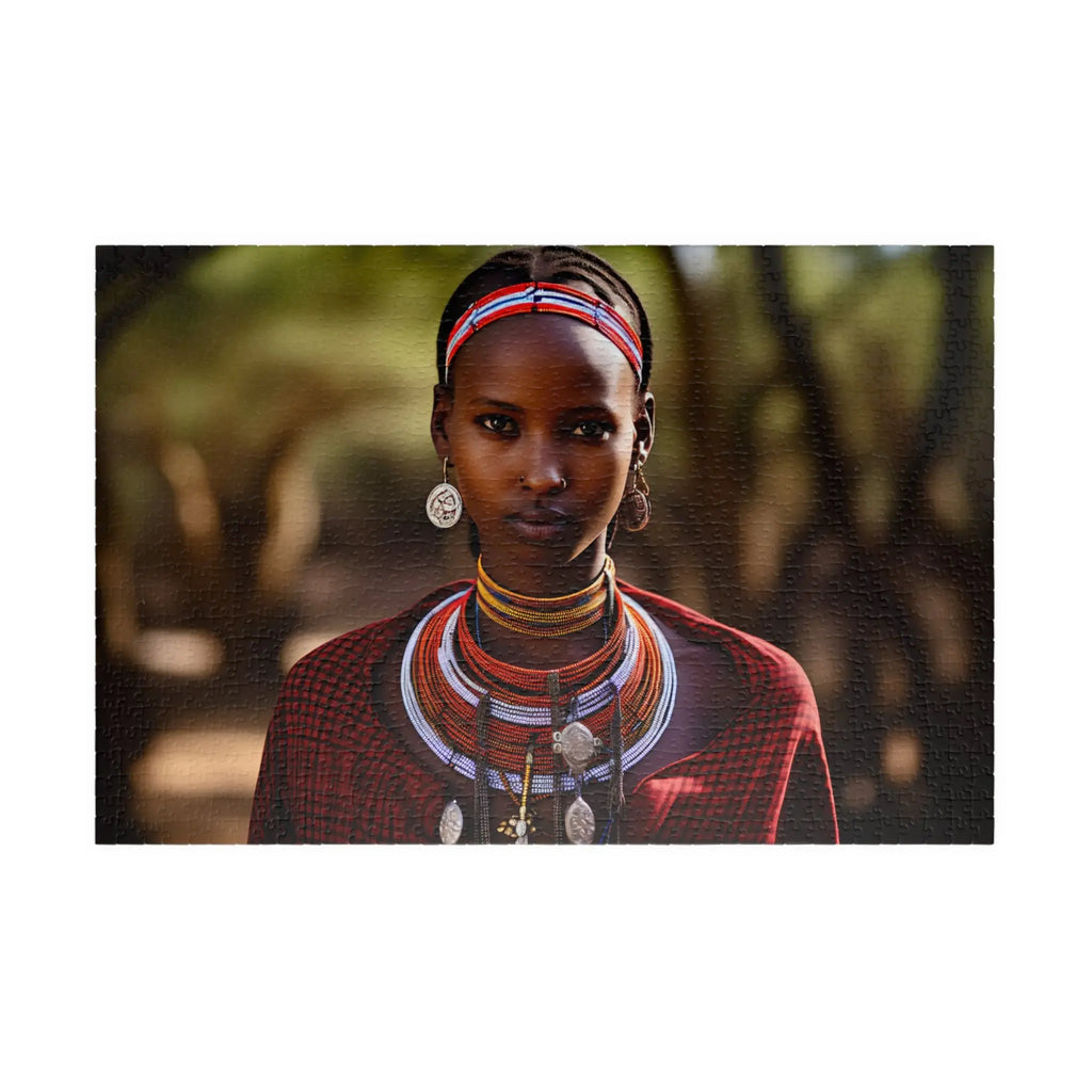 Customizable Jigsaw Puzzle: Samburu Woman from Kenya - Jigsaw Puzzle Studios - Main