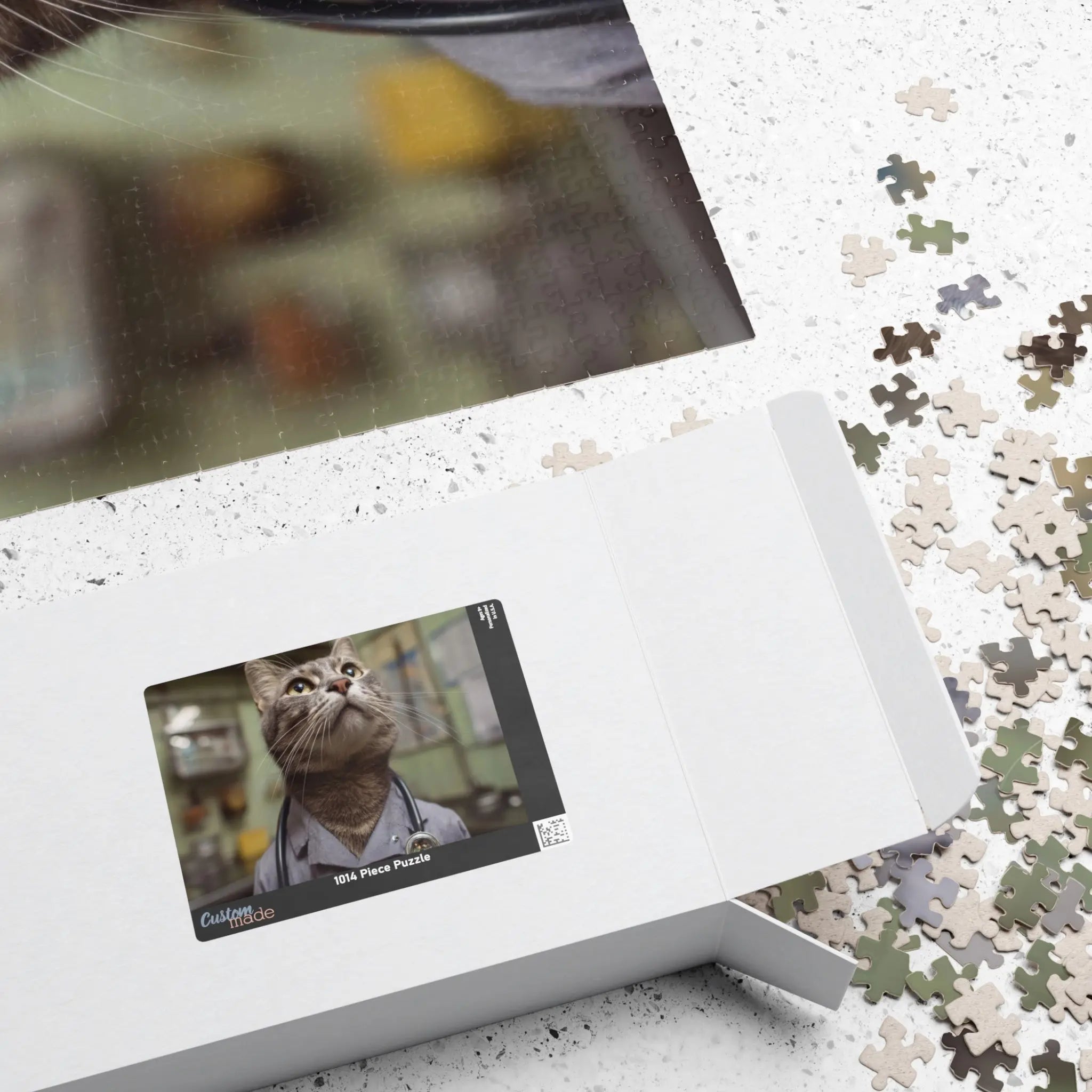 Customizable Jigsaw Puzzle: Veterinarian Cat - Jigsaw Puzzle Studios - Box