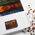 Jigsaw Puzzle: Kwanzaa Candlelight Mosaic - Jigsaw Puzzle Studios - Box
