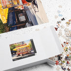 Jigsaw Puzzle: Hot Dog Vendor in Big City - Jigsaw Puzzle Studios - Box