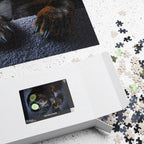 Customizable Jigsaw Puzzle: Dachshund Relaxing with Cucumbers - Jigsaw Puzzle Studios - Box
