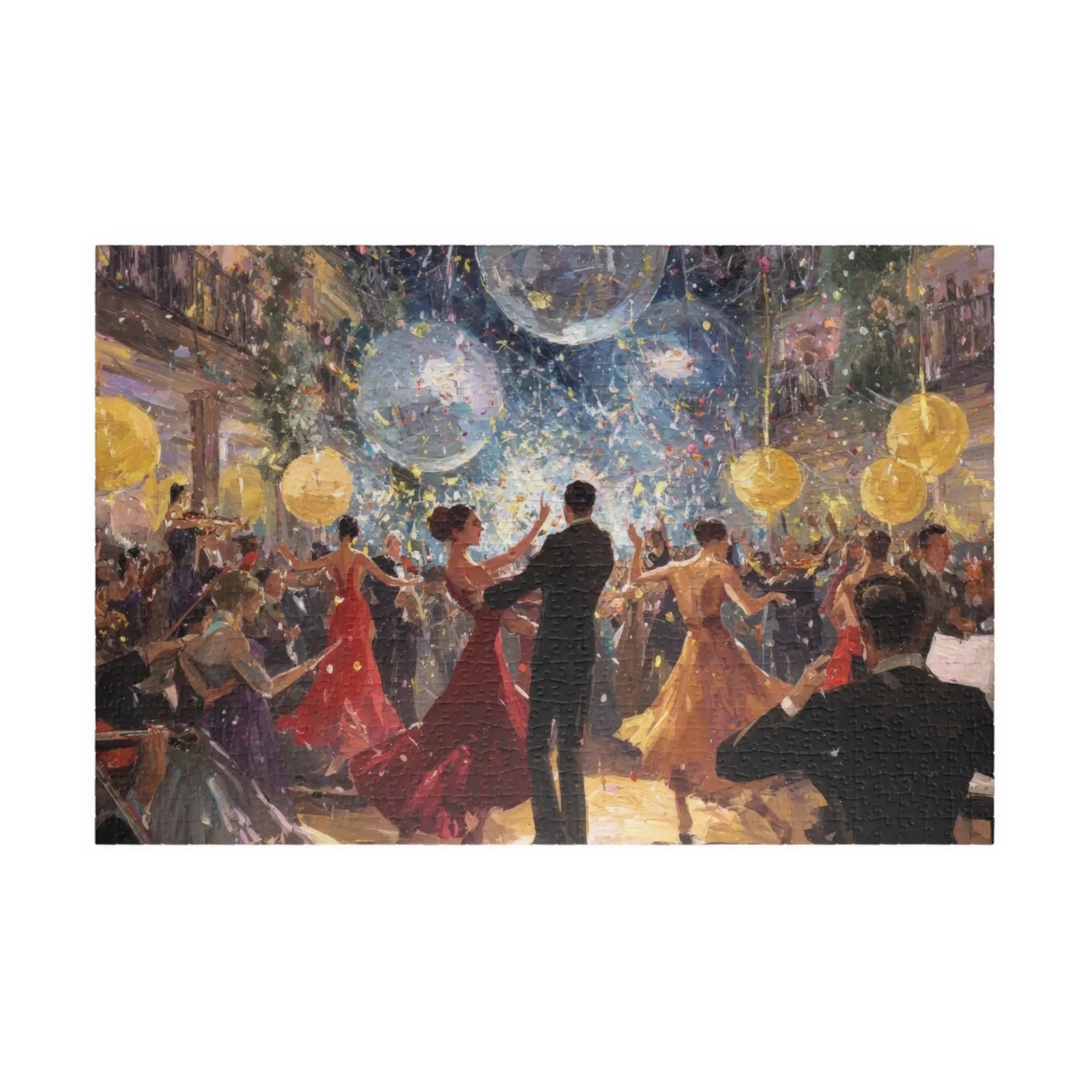 Jigsaw Puzzle: New Year's Eve Vintage Ballroom Dance - Jigsaw Puzzle Studios - Main