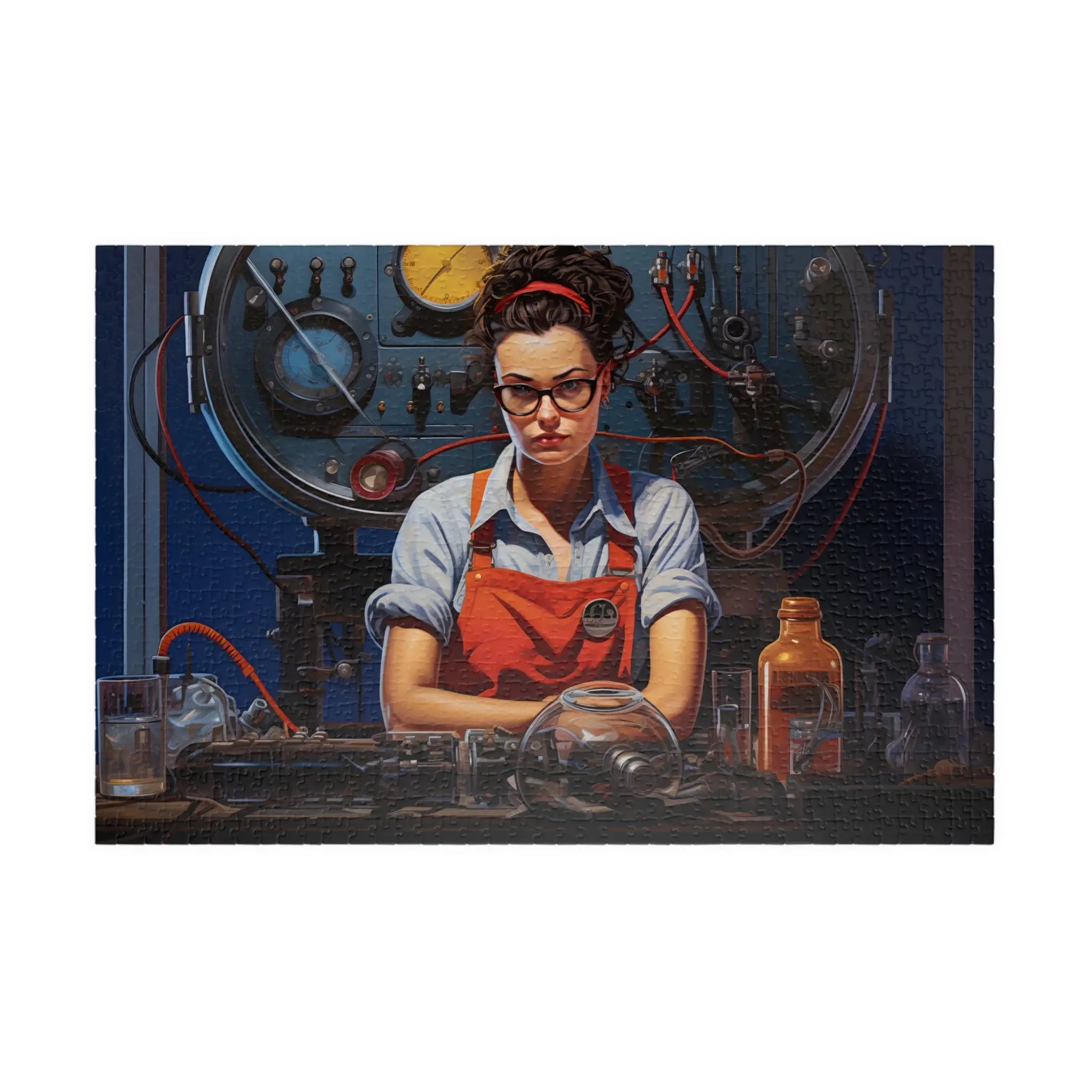 Customizable Jigsaw Puzzle: Rosie Riveter : Scientist - Jigsaw Puzzle Studios - Main