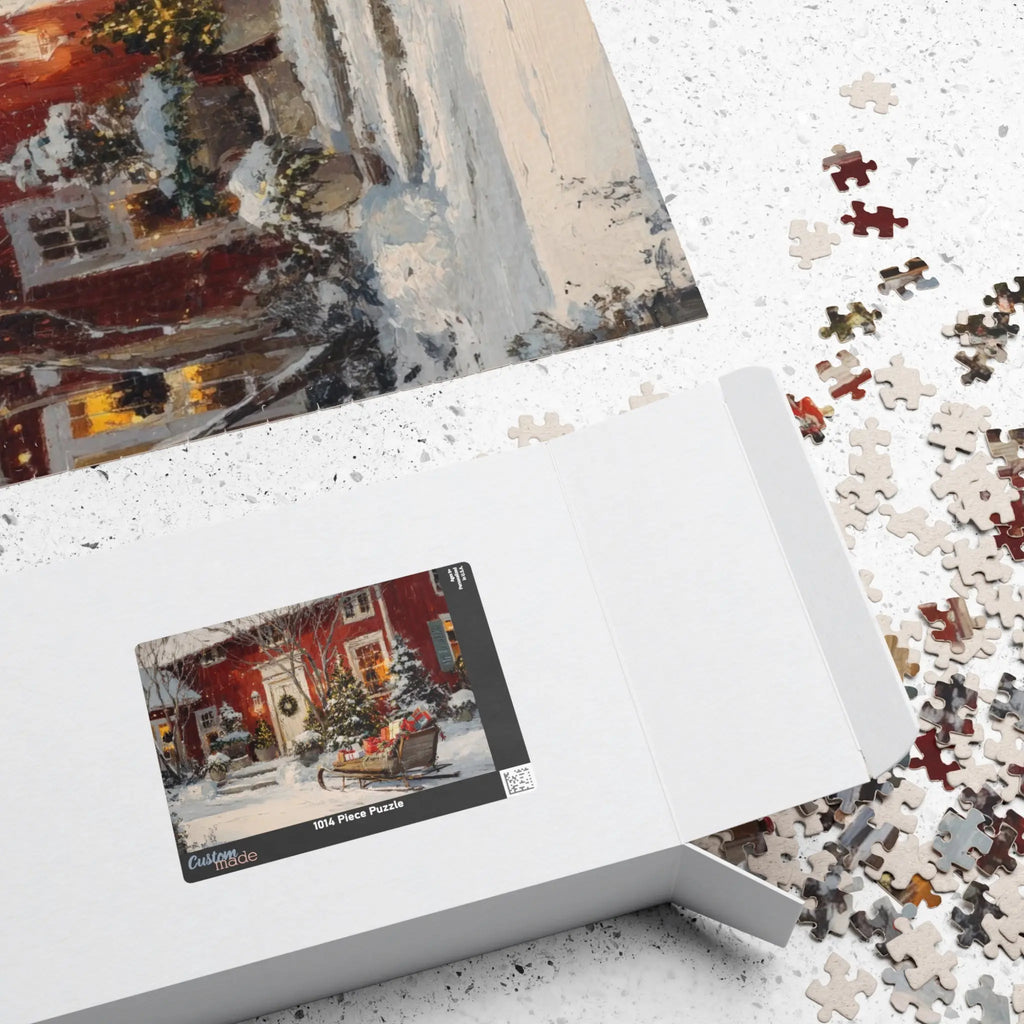Jigsaw Puzzle: Winter Holiday House - Jigsaw Puzzle Studios - Box