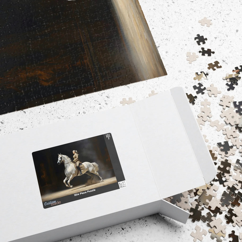 Jigsaw Puzzle: Lipizzaner Stallion in Vienna - Jigsaw Puzzle Studios - Box