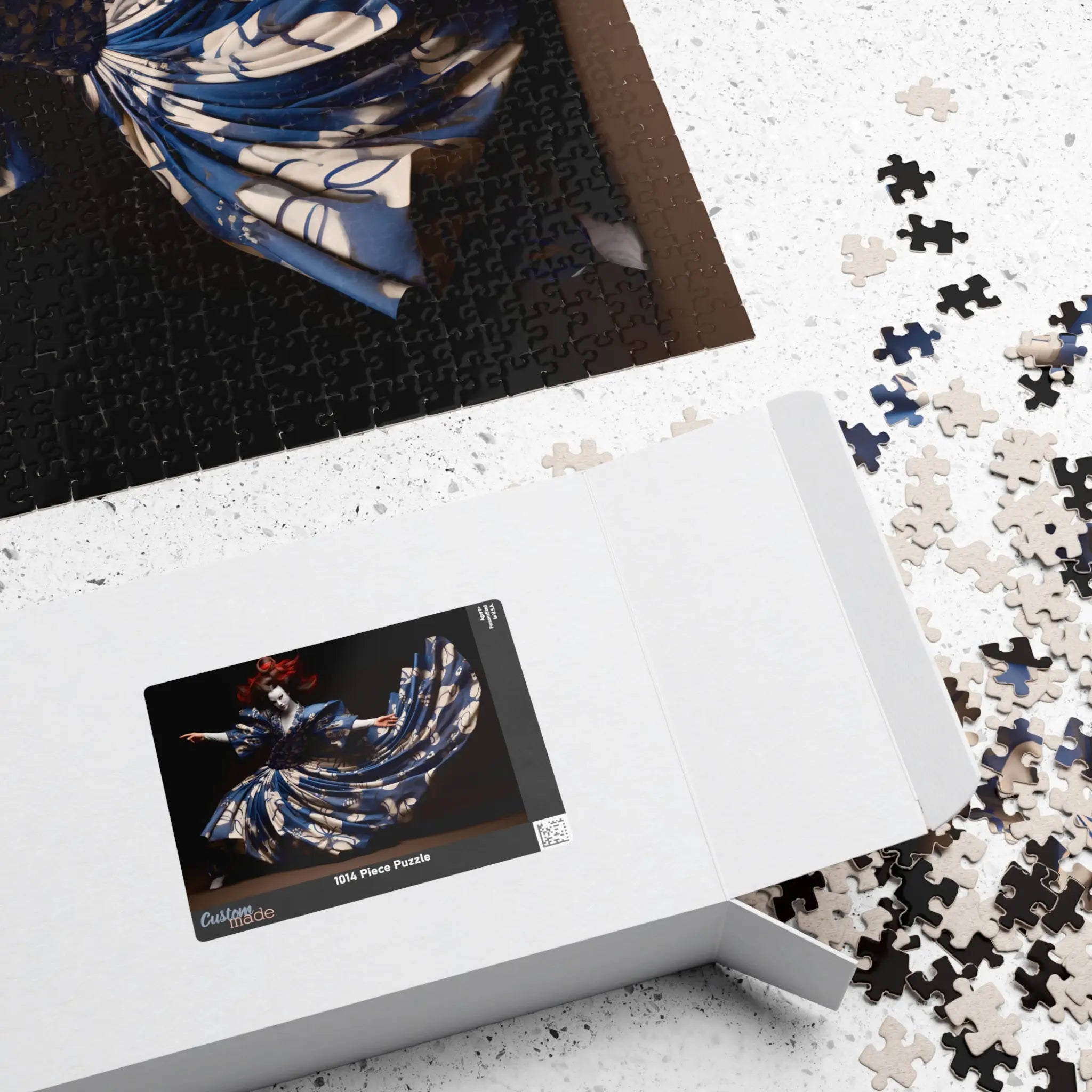 Jigsaw Puzzle: Kabuki Dancer in Blue - Jigsaw Puzzle Studios - Box