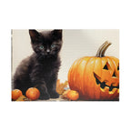 Customizable Jigsaw Puzzle: Cute Cat & Jack-O'-Lantern - Jigsaw Puzzle Studios - main