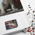 Customizable Jigsaw Puzzle: Patriotic Labrador Puppy - Jigsaw Puzzle Studios - Box