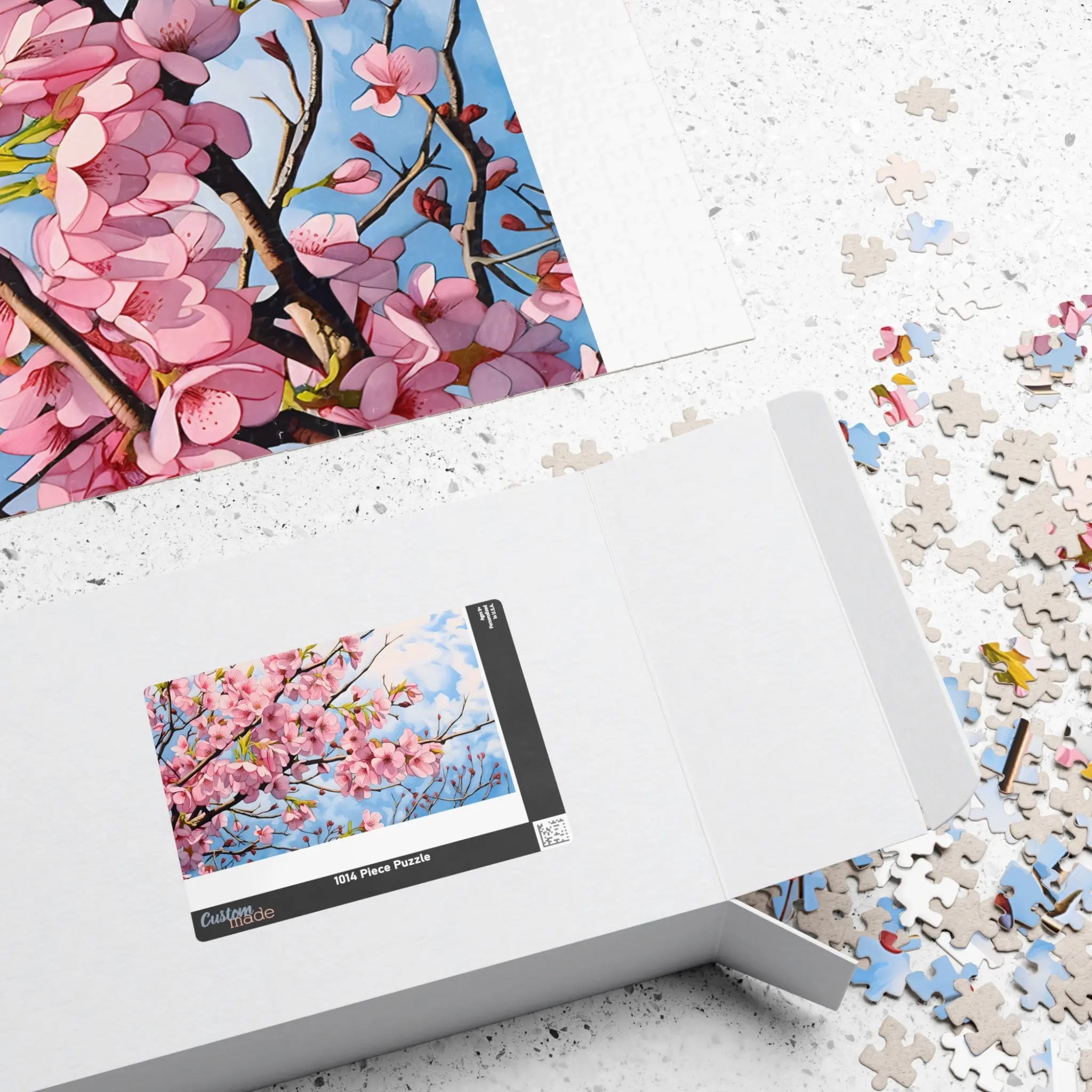 Jigsaw Puzzle: Fresh Spring Cherry Blossoms - Jigsaw Puzzle Studios - Box