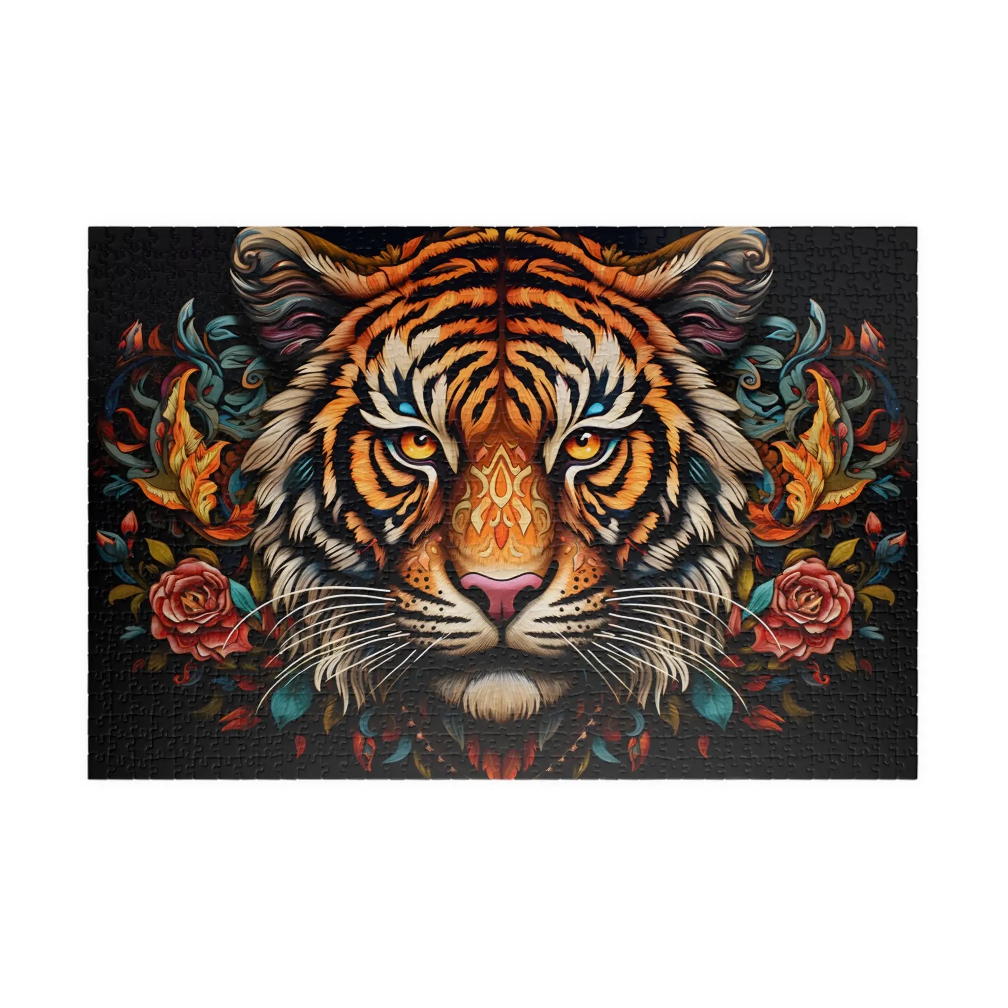 Customizable Jigsaw Puzzle: Tiger in Bloom - Jigsaw Puzzle Studios - Main