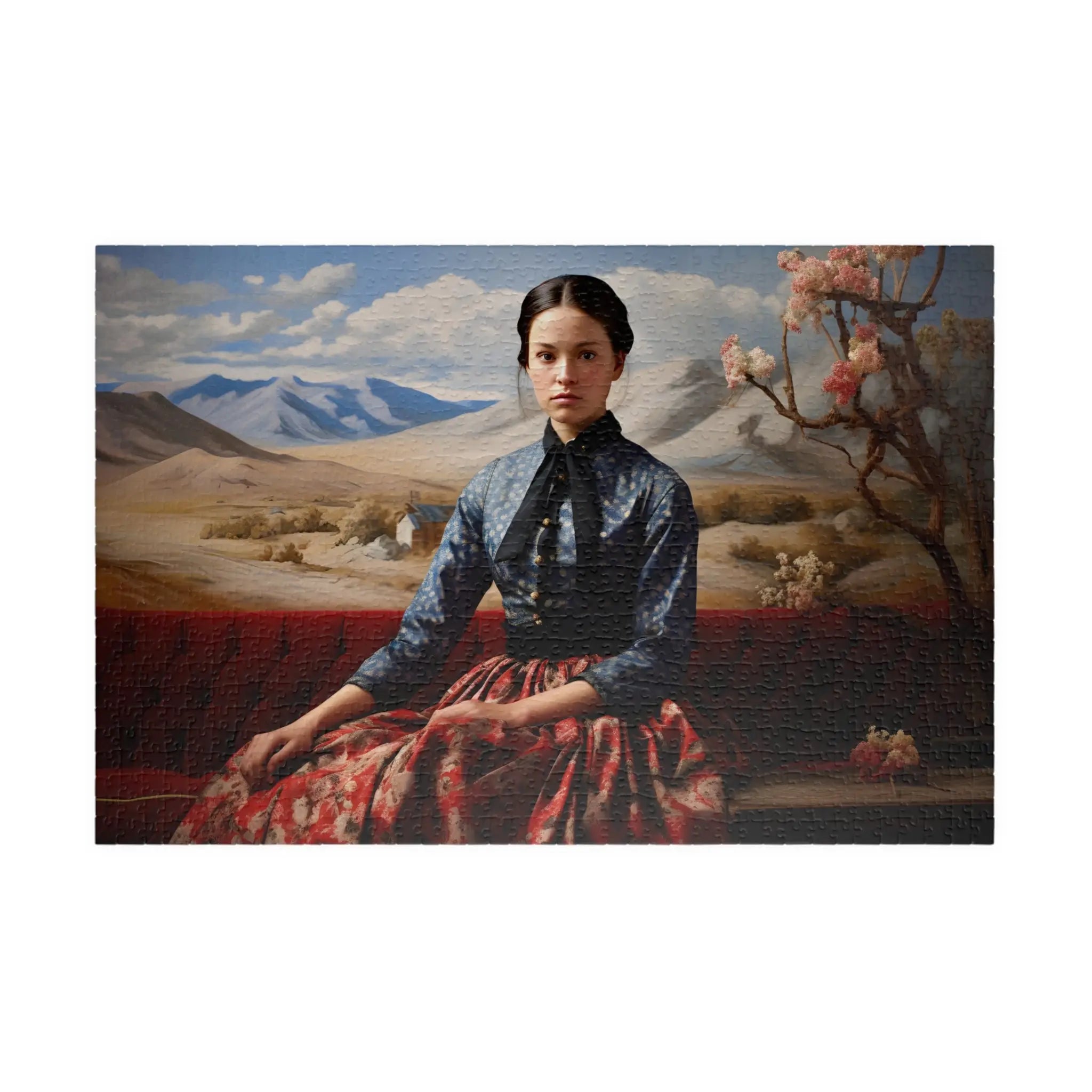 Customizable Jigsaw Puzzle: Woman in Nevada in 1864 - Jigsaw Puzzle Studios - Main