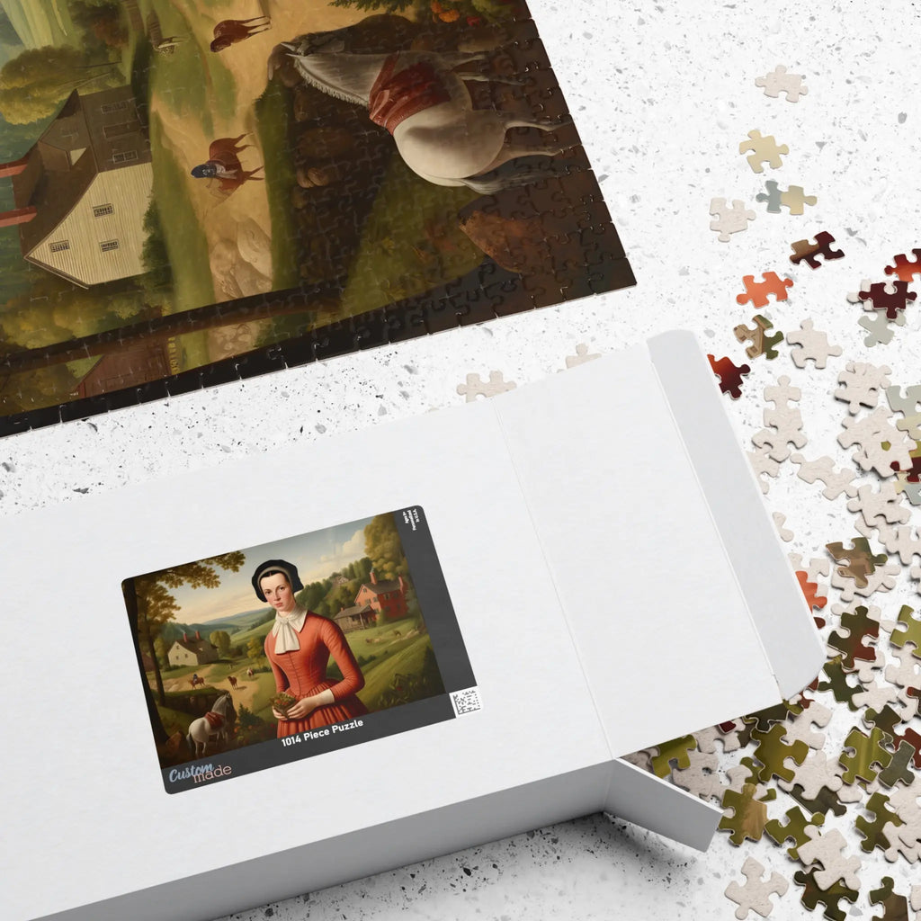 Jigsaw Puzzle: Woman in Pennsylvania in 1787 - Jigsaw Puzzle Studios - Box