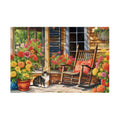 Customizable Jigsaw Puzzle: Porch Cat - Jigsaw Puzzle Studios - Main