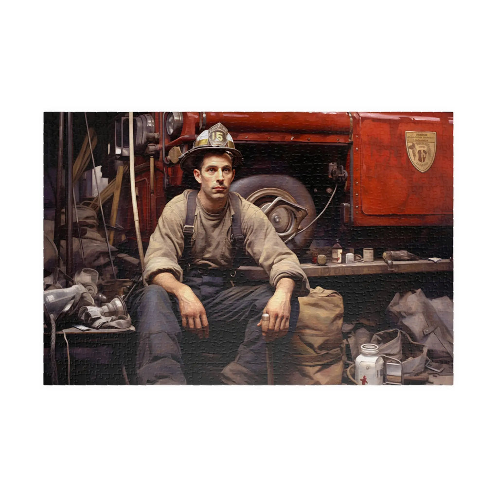 Customizable Jigsaw Puzzle: Fireman's Day - Jigsaw Puzzle Studios - Main