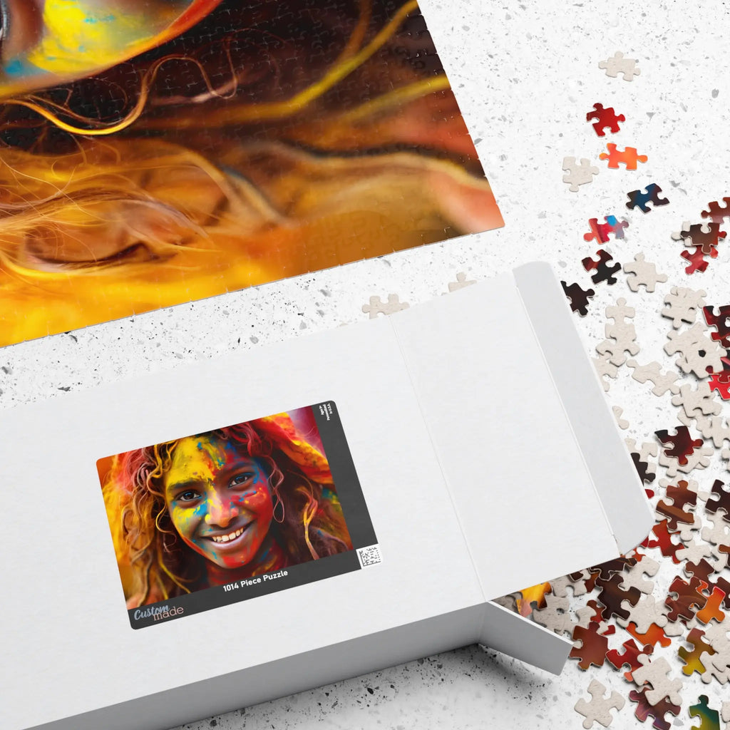Customizable Jigsaw Puzzle: Festival of Color - Jigsaw Puzzle Studios - Box