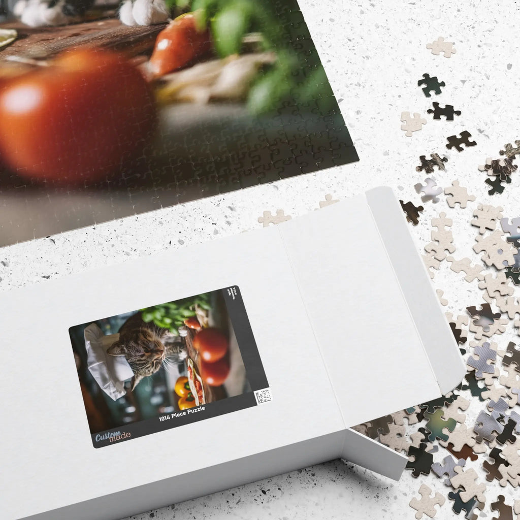 Customizable Jigsaw Puzzle: Masterful Chef Cat - Jigsaw Puzzle Studios - Box