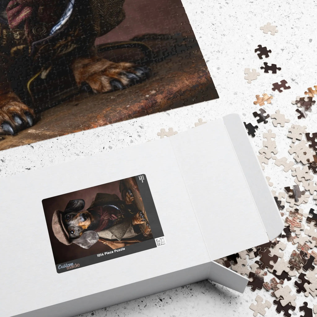 Customizable Jigsaw Puzzle: Dapper Dachshund - Jigsaw Puzzle Studios - Box