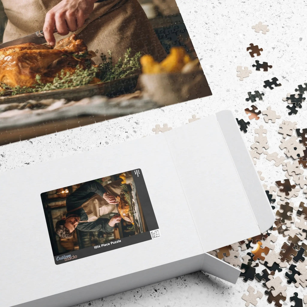 Customizable Jigsaw Puzzle: Thanksgiving Chef - Jigsaw Puzzle Studios - Box