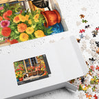 Customizable Jigsaw Puzzle: Porch Cat - Jigsaw Puzzle Studios - Box