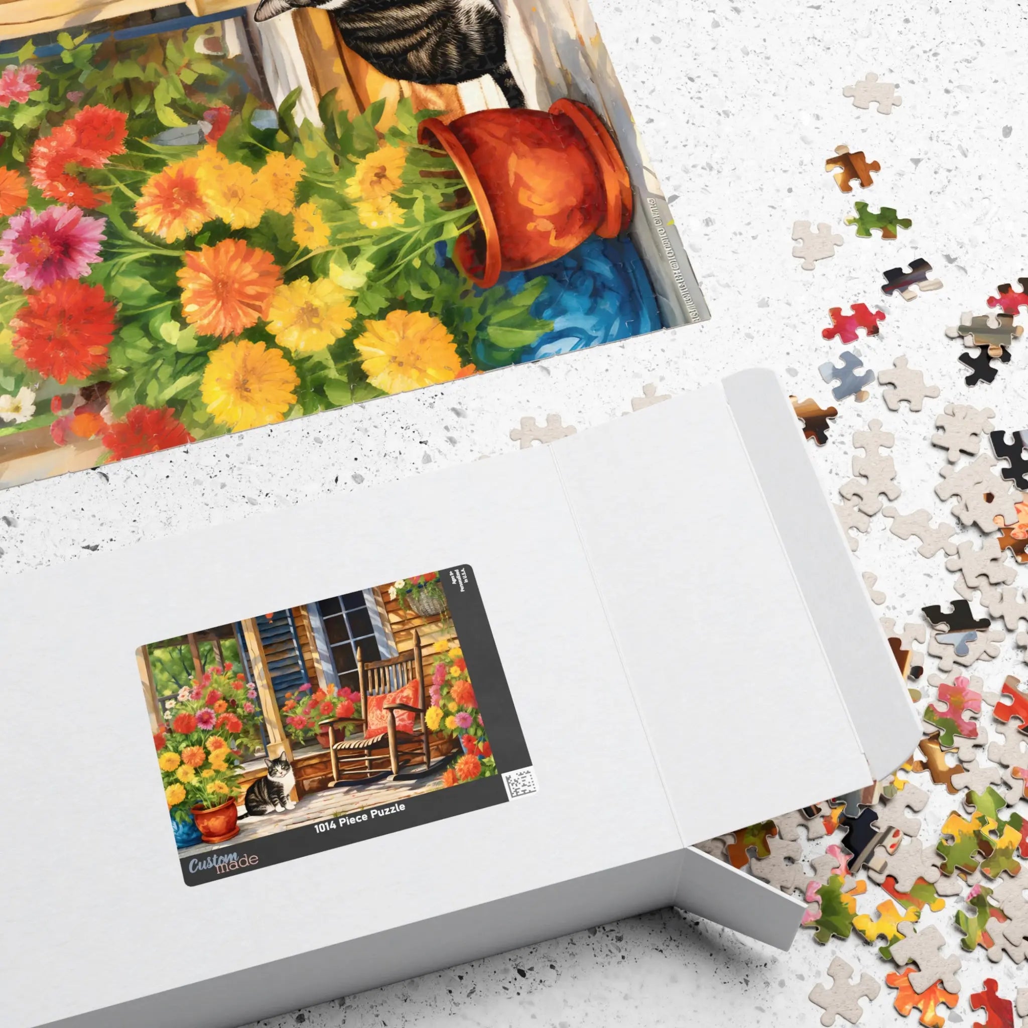 Customizable Jigsaw Puzzle: Porch Cat - Jigsaw Puzzle Studios - Box