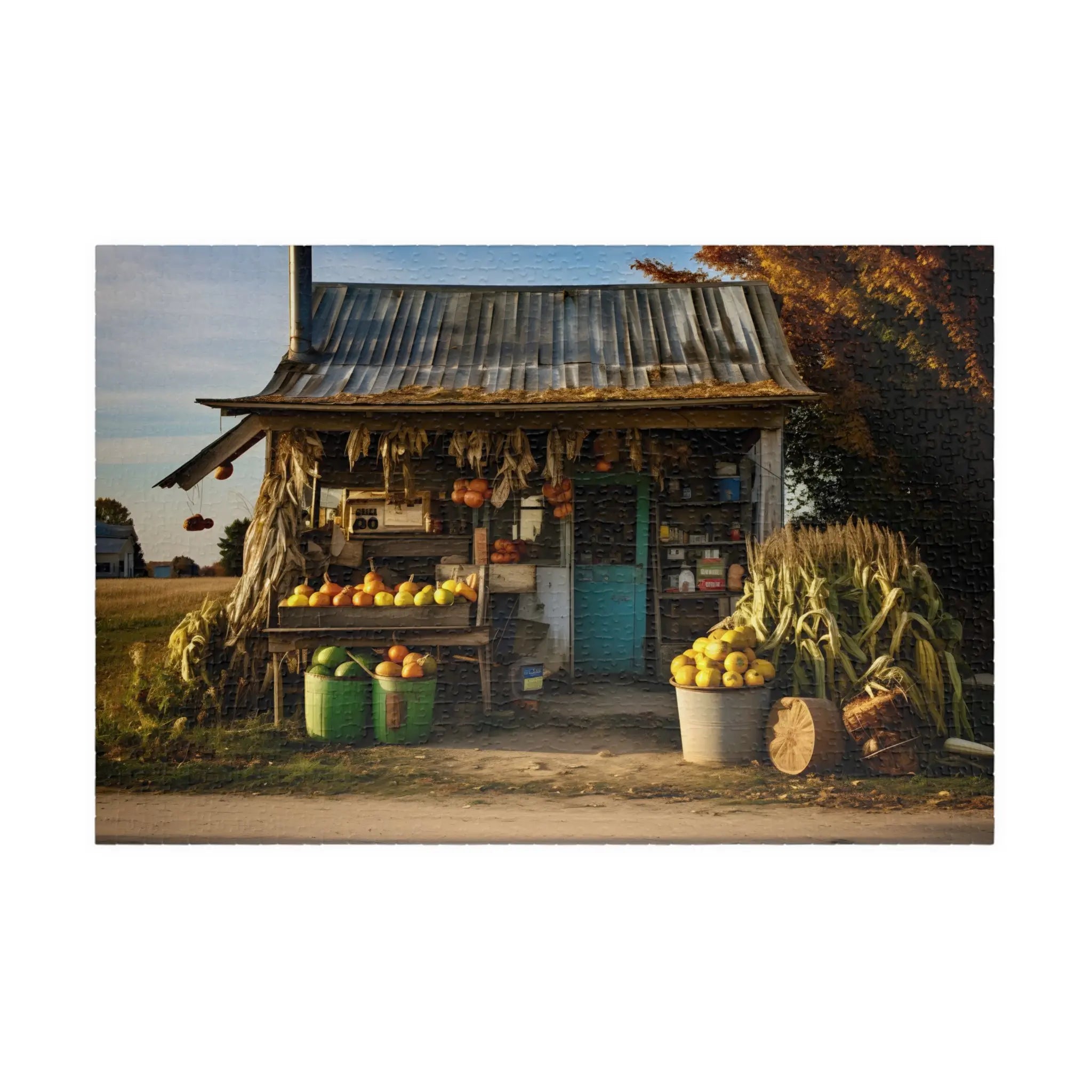Jigsaw Puzzle: Country Farmers Stand - Jigsaw Puzzle Studios - Main
