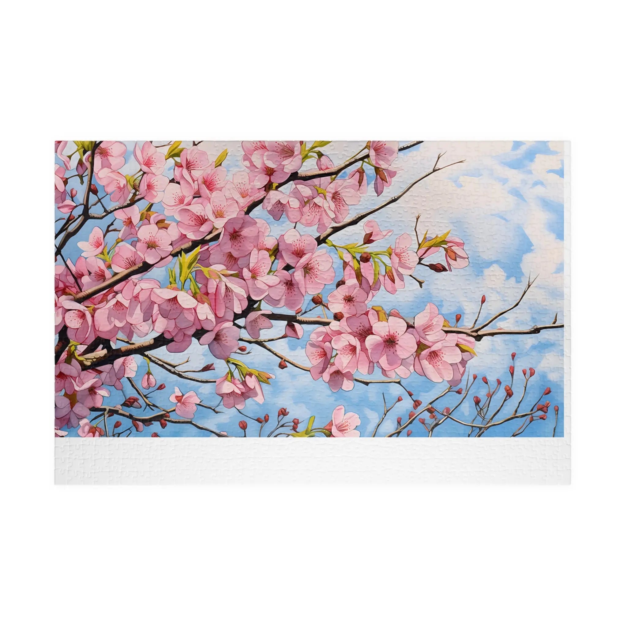 Jigsaw Puzzle: Fresh Spring Cherry Blossoms - Jigsaw Puzzle Studios - Main