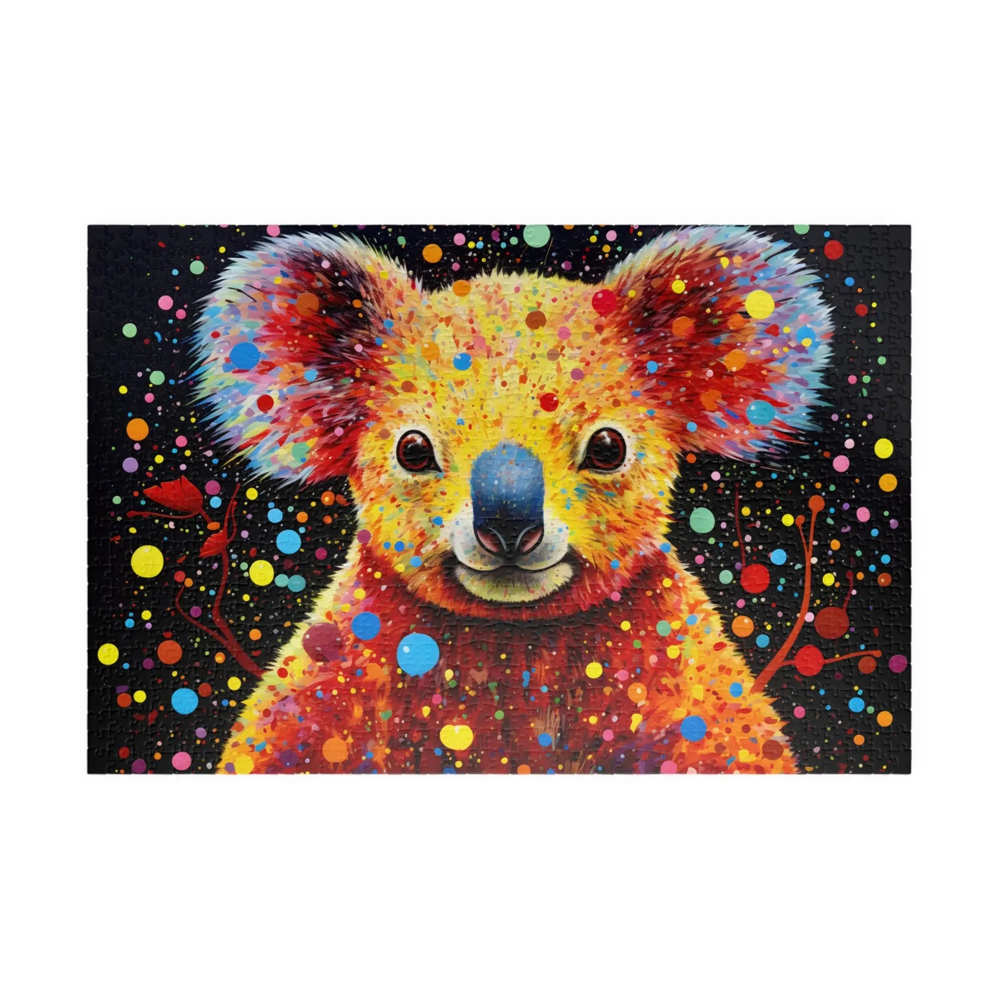 Jigsaw Puzzle: Koala Rainbow Spatter - Jigsaw Puzzle Studios - Main
