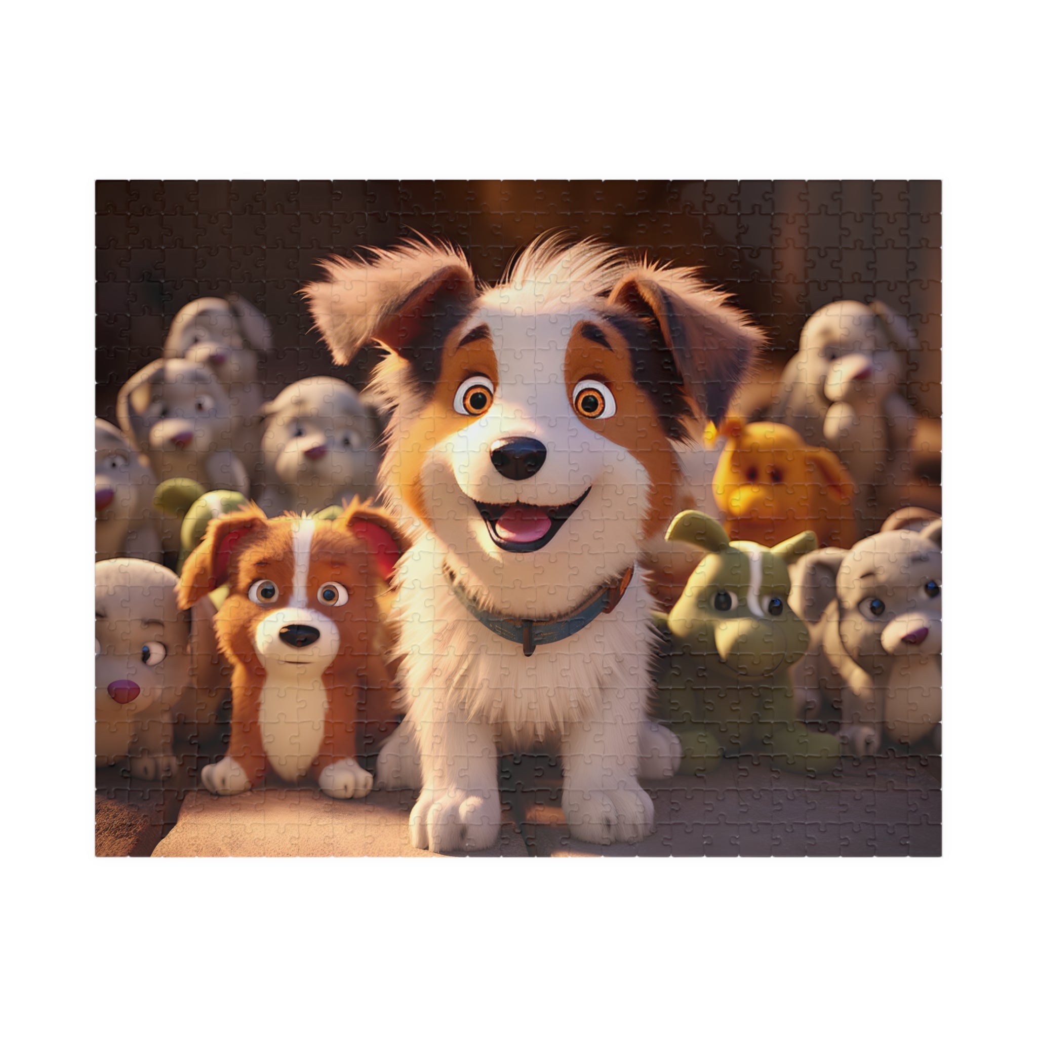 Puppy Loves His Stuffies