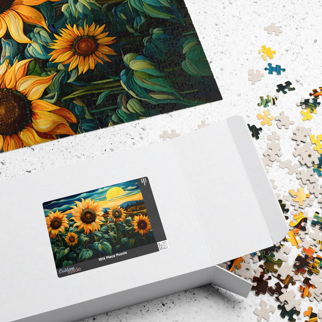 Jigsaw Puzzle: Sunflower Sunrise - Jigsaw Puzzle Studios - Box