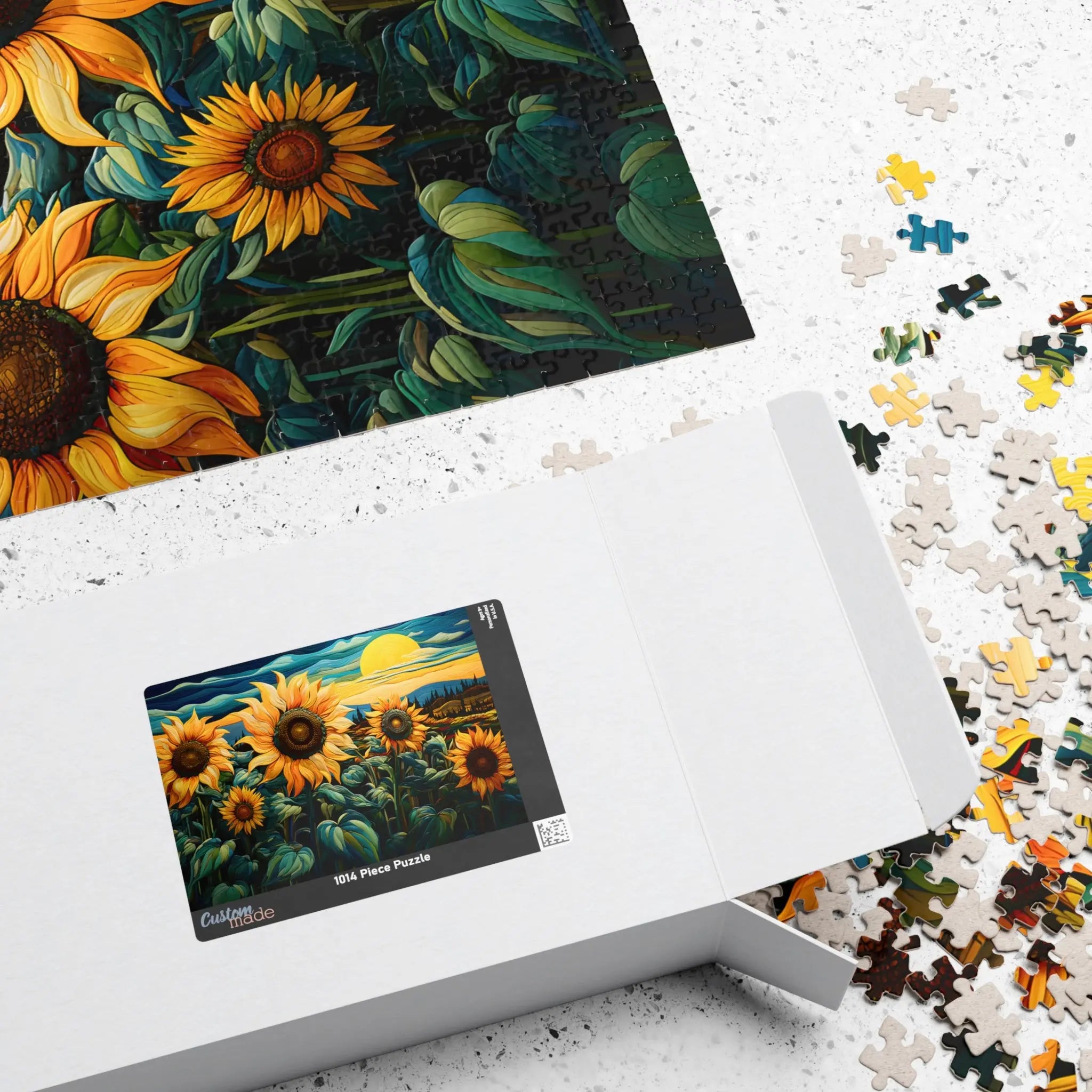 Jigsaw Puzzle: Sunflower Sunrise - Jigsaw Puzzle Studios - Box