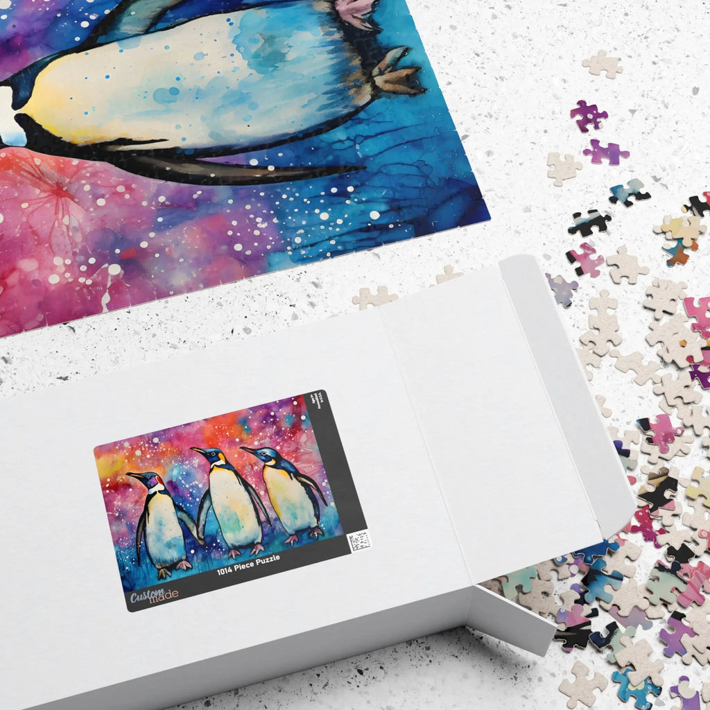 Jigsaw Puzzle: Batik Penguins - Jigsaw Puzzle Studios - Box