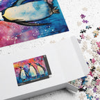 Jigsaw Puzzle: Batik Penguins - Jigsaw Puzzle Studios - Box