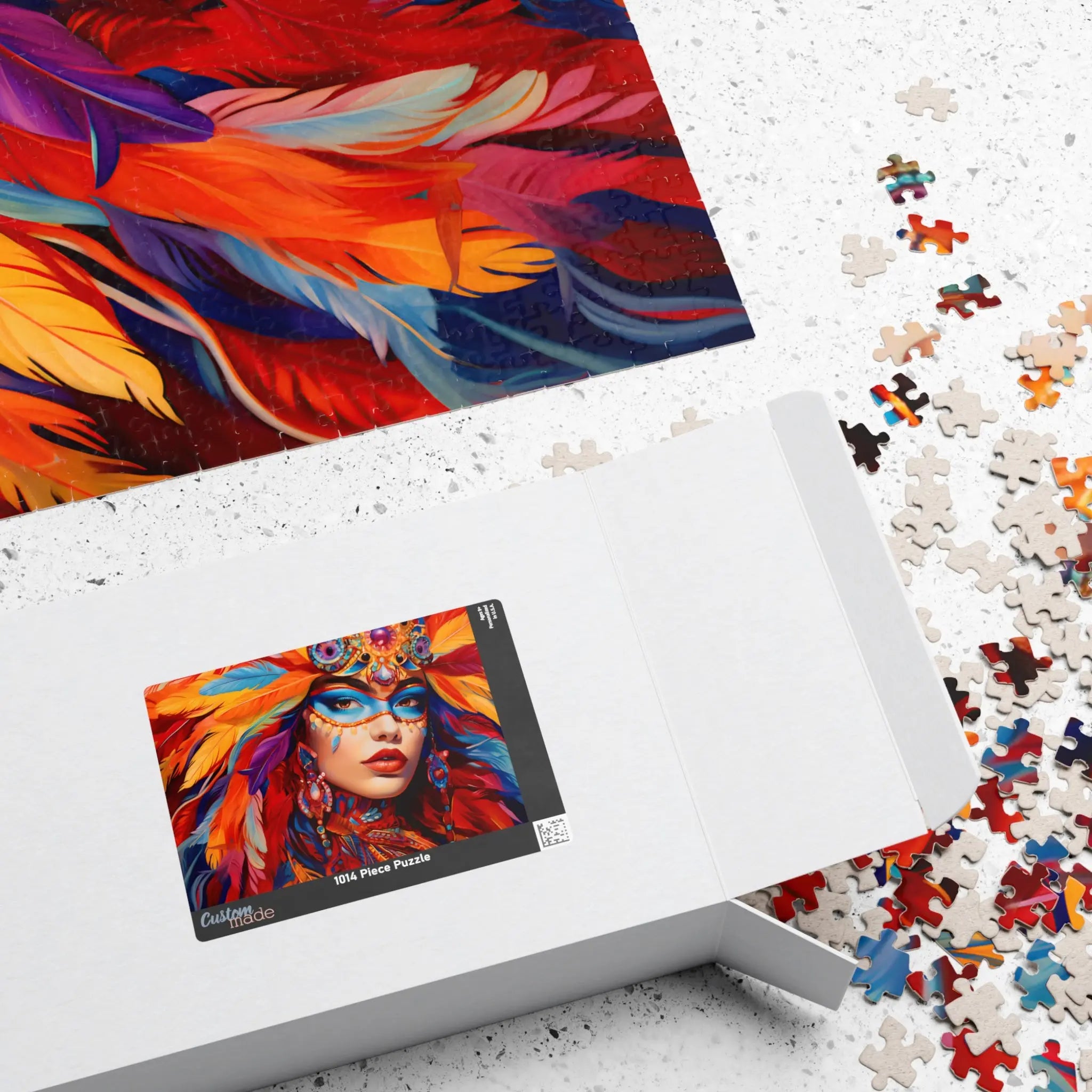 Jigsaw Puzzle: Masked for Mardi Gras - Jigsaw Puzzle Studios - Box