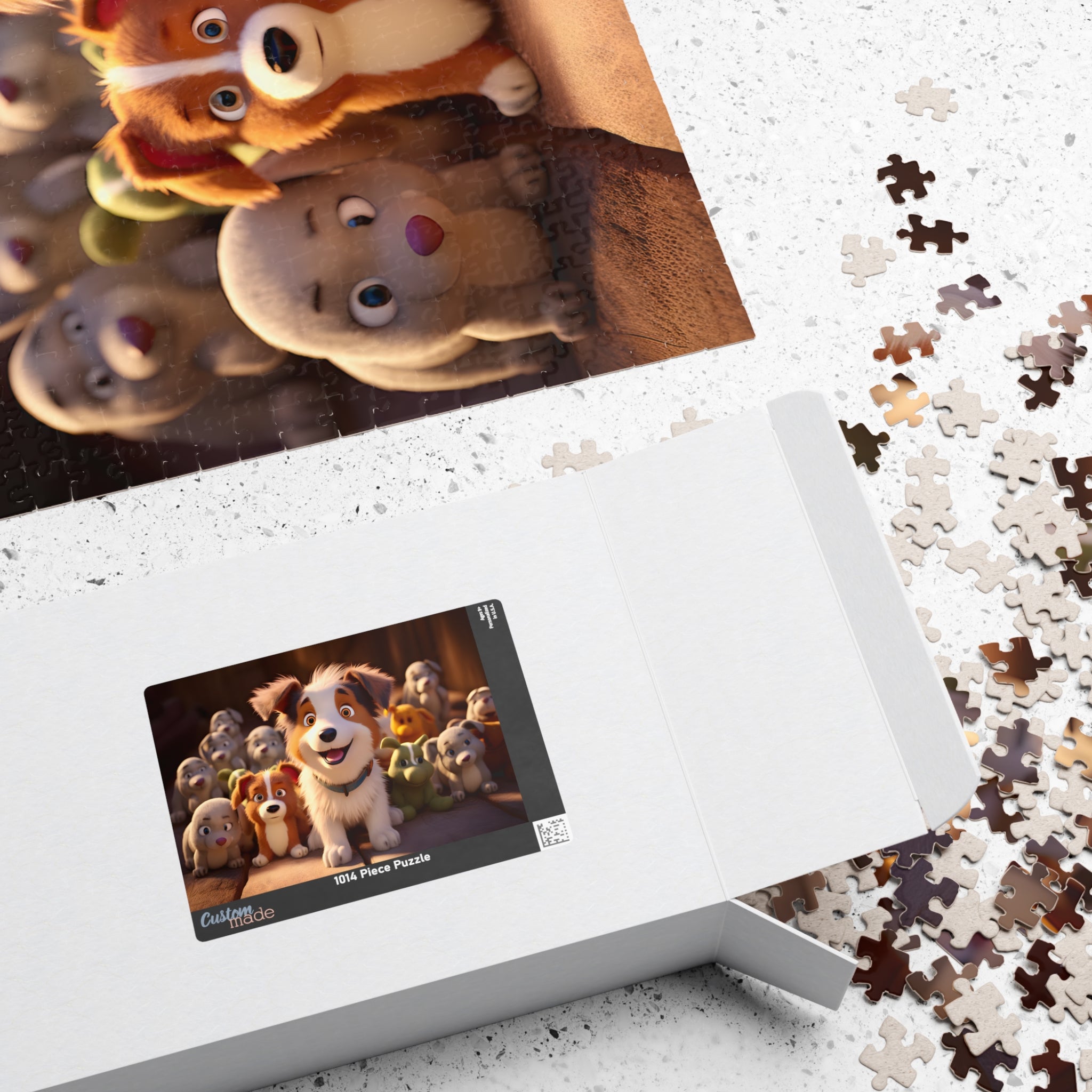 Puppy Loves His Stuffies