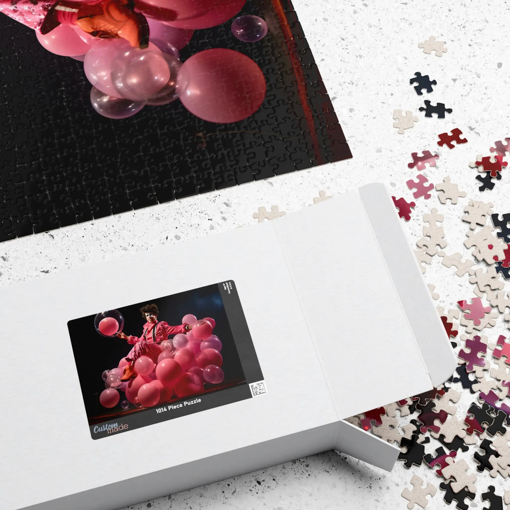 Customizable Jigsaw Puzzle: Bubble Gum Pink Acrobat - Jigsaw Puzzle Studios - Box