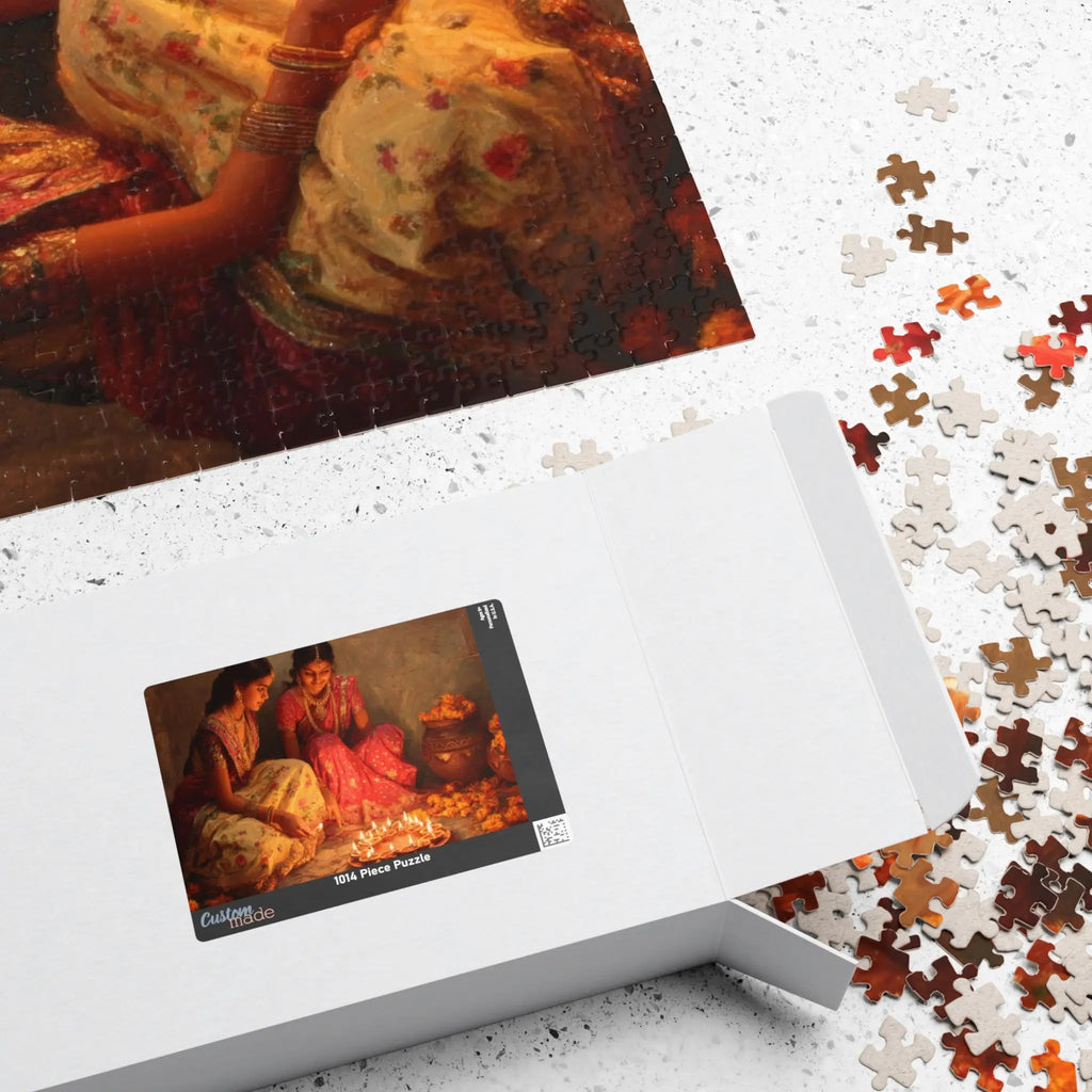 Jigsaw Puzzle: Diwali Prayer Scene - Jigsaw Puzzle Studios - Box
