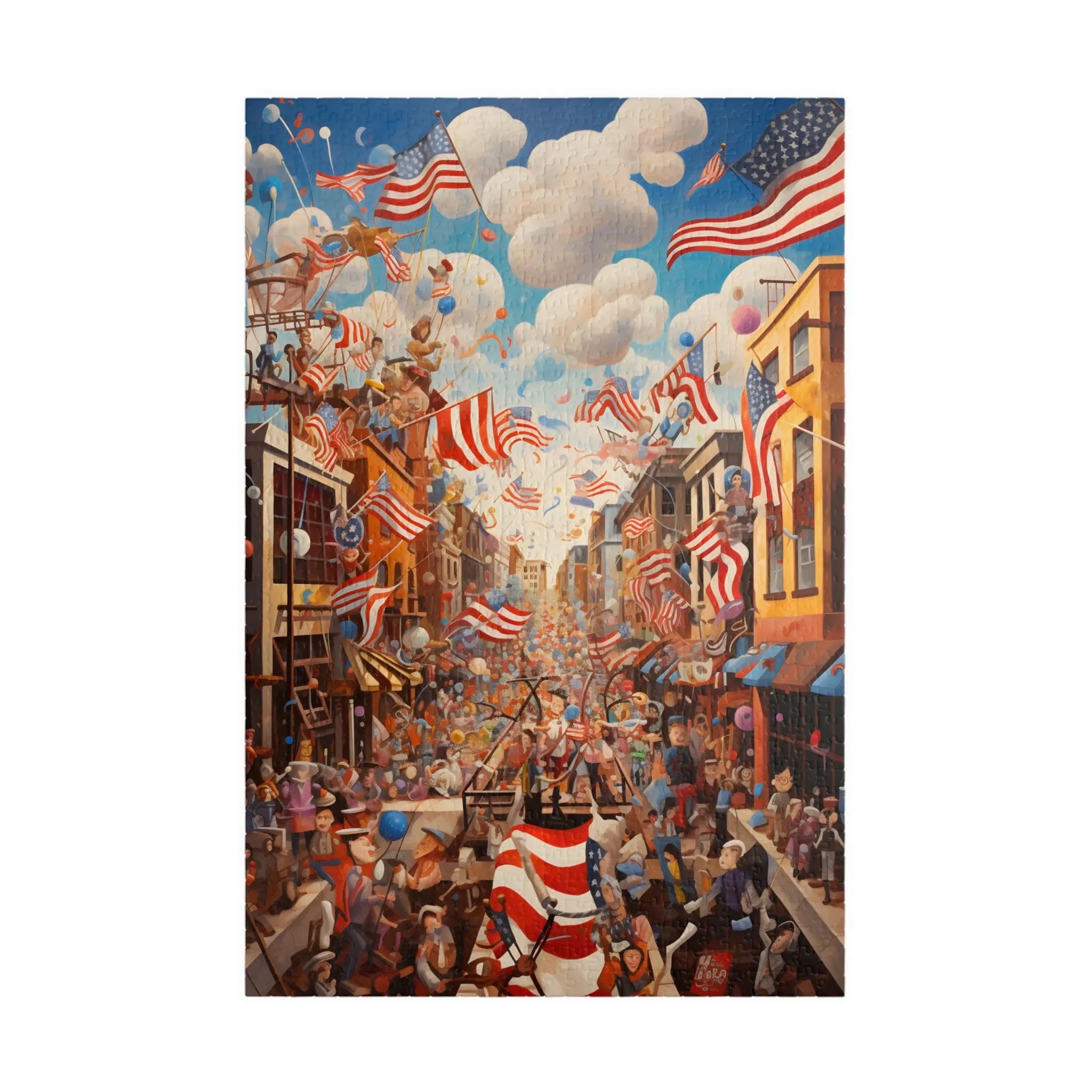 Jigsaw Puzzle: Patriotic Street Parade Puzzle - Jigsaw Puzzle Studios - Main