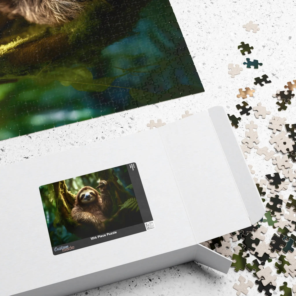 Jigsaw Puzzle: Sloth Hanging Out - Jigsaw Puzzle Studios - Box