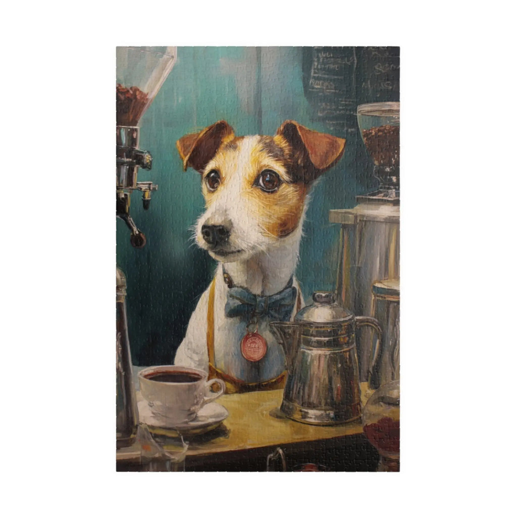 Customizable Jigsaw Puzzle: Dog Barista - Jigsaw Puzzle Studios - Main