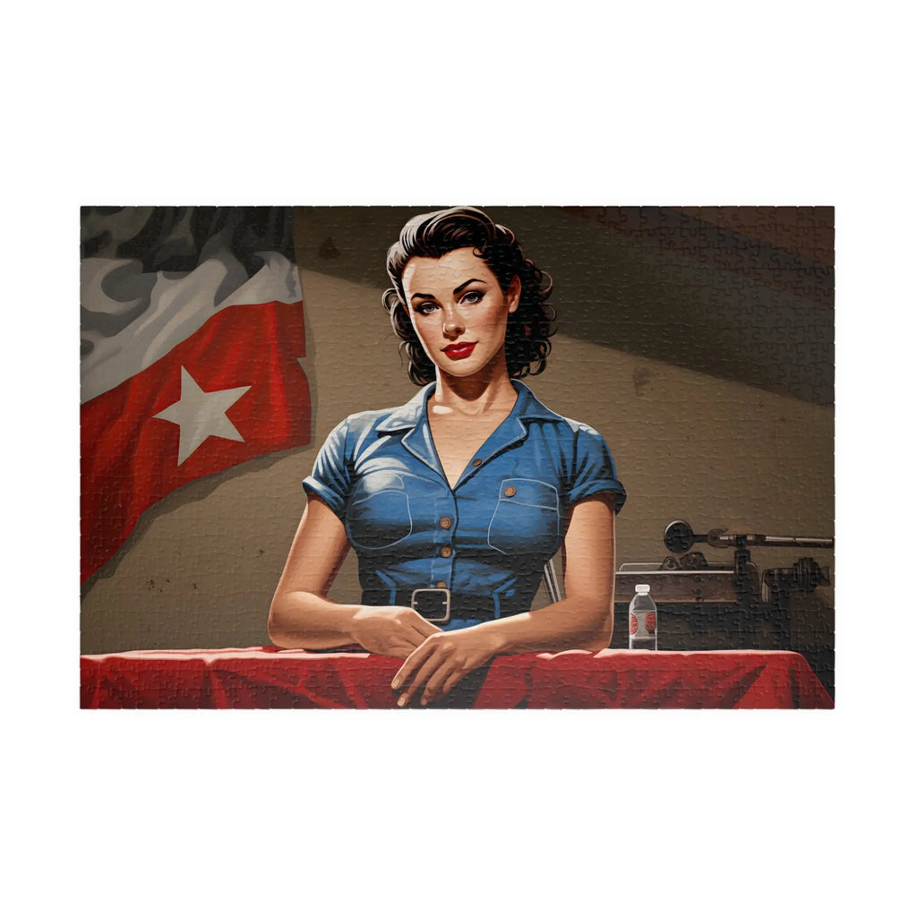 Customizable Jigsaw Puzzle: Rosie Riveter : Massage Technician - Jigsaw Puzzle Studios - Main